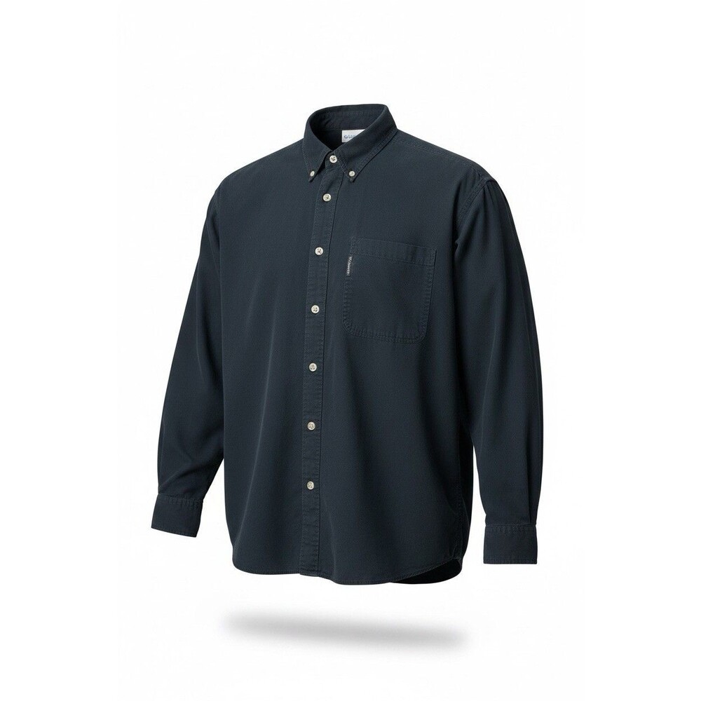 Vtg Men’s Columbia Company D Cast Member Excursion Button Down Shirt XXL Black